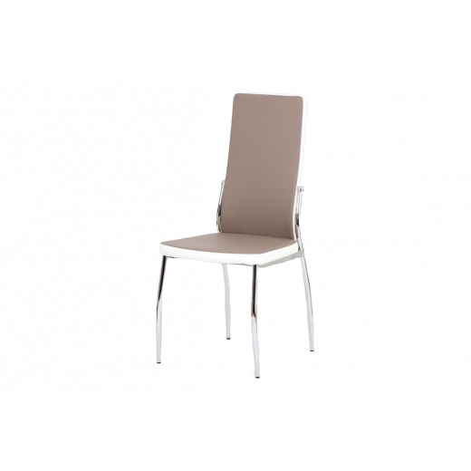 Jedálenská stolička Zoja, hľuzovka/biela - 1