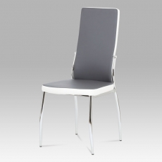 Jedálenská stolička Zoja, sivá/biela - 2