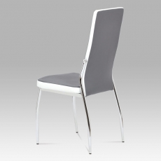 Jedálenská stolička Zoja, sivá/biela - 3