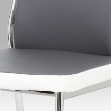 Jedálenská stolička Zoja, sivá/biela - 6