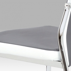 Jedálenská stolička Zoja, sivá/biela - 8