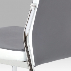 Jedálenská stolička Zoja, sivá/biela - 9