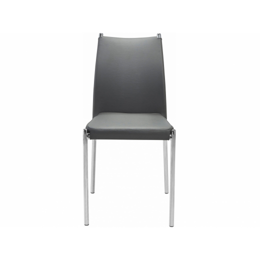 Jedálenská stolička Zunu (Súprava 4 ks), sivá - 1
