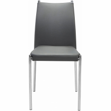 Jedálenská stolička Zunu (Súprava 4 ks), sivá - 1