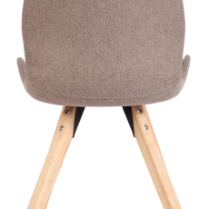 Jedálenské stoličky Luna (SET 2 ks), textil, taupe - 4