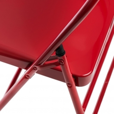 Jedálenské stoličky skladacie Cortis, červená - 4