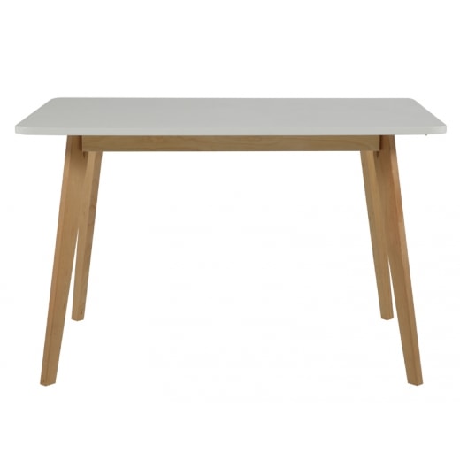 Jedálenský stôl Corby, 120 cm breza / biela - 1