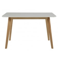 Jedálenský stôl Corby, 120 cm breza / biela