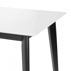 Jedálenský stôl Milenium, 200 cm, biela/čierna - 2