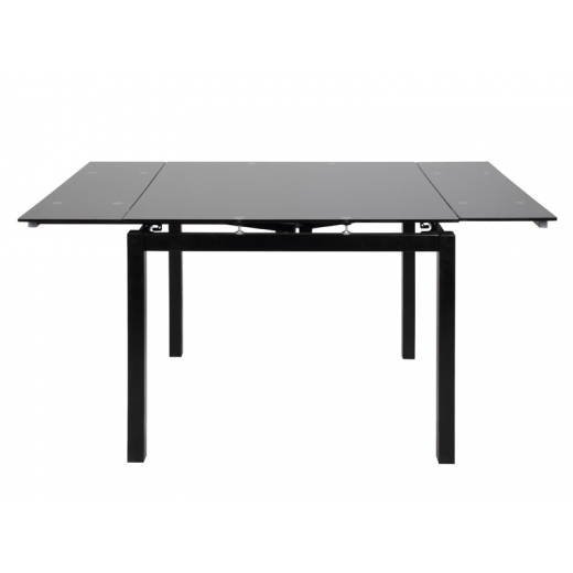 Jedálenský stôl sklenený rozkladací Limet, 160 cm - 1