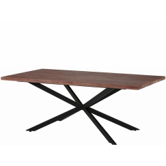Jedálenský stôl Adrie, 200 cm, tmavohnedá