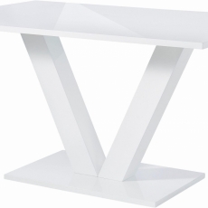 Jedálenský stôl Alle, 140 cm, biela - 1