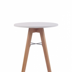 Jedálenský stôl Alter, 60 cm, prírodné drevo / biela - 2