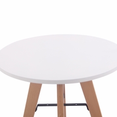 Jedálenský stôl Alter, 60 cm, prírodné drevo / biela - 3