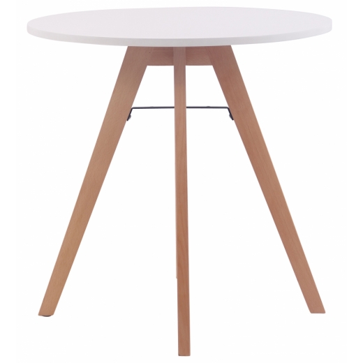 Jedálenský stôl Alter, 75 cm, prírodné drevo / biela - 1