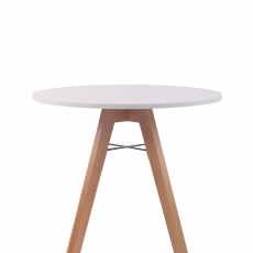 Jedálenský stôl Alter, 75 cm, prírodné drevo / biela - 2