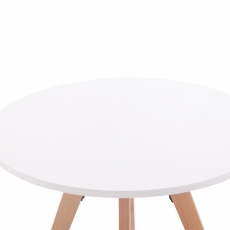 Jedálenský stôl Alter, 75 cm, prírodné drevo / biela - 3