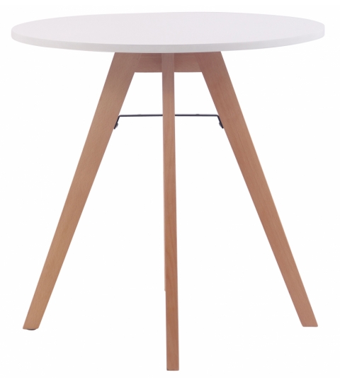 Jedálenský stôl Alter, 75 cm, prírodné drevo / biela