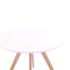 Jedálenský stôl Alter, 90 cm, prírodné drevo / biela - 3