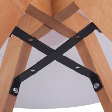 Jedálenský stôl Alter, 90 cm, prírodné drevo / biela - 4
