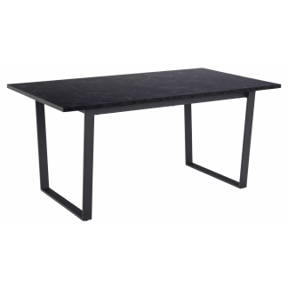 Jedálenský stôl Amble, 160 cm, čierna