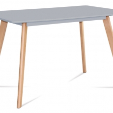 Jedálenský stôl Anetta, 120 cm, sivá/buk - 1