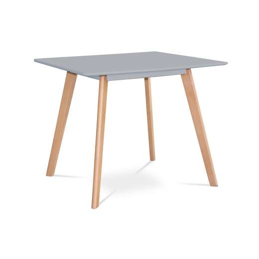 Jedálenský stôl Anetta, 80 cm, sivá/buk - 1