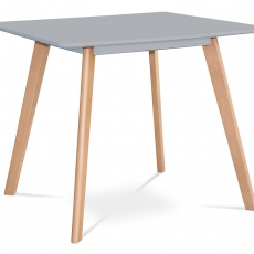 Jedálenský stôl Anetta, 80 cm, sivá/buk - 1