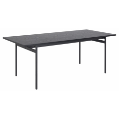 Jedálenský stôl Angus, 200 cm, čierna