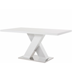 Jedálenský stôl Ante, 160 cm, biela