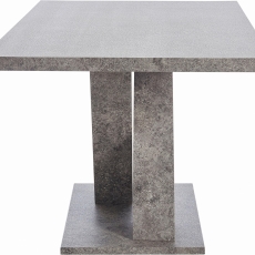 Jedálenský stôl Anto, 160 cm, pohľadový betón - 4