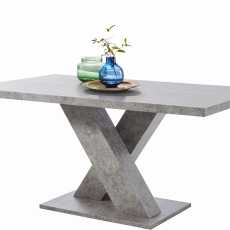 Jedálenský stôl Anto, 160 cm, pohľadový betón - 5