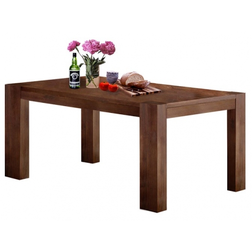 Jedálenský stôl Asiha, 160 cm, hnedá - 1