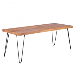 Jedálenský stôl Bagli, 200 cm, masív agát