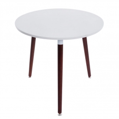 Jedálenský stôl Benet okrúhly, 80 cm, nohy cappuccino
