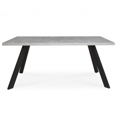 Jedálenský stôl Bieden, 160 cm, betón/antracit - 2