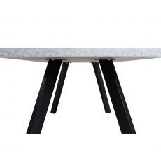 Jedálenský stôl Bieden, 160 cm, betón/antracit - 5