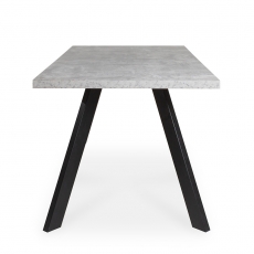 Jedálenský stôl Bieden, 160 cm, betón/antracit - 3