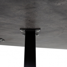 Jedálenský stôl Bieden, 160 cm, betón/antracit - 6