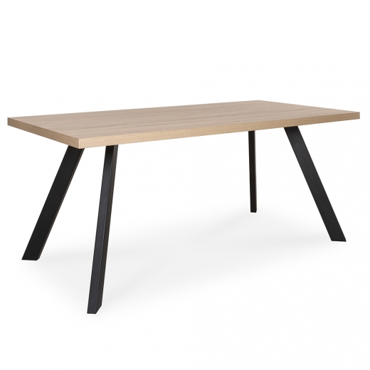 Jedálenský stôl Bieden, 160 cm, Sonoma dub/antracit - 1