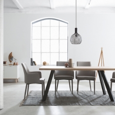 Jedálenský stôl Bieden, 160 cm, Sonoma dub/antracit - 4
