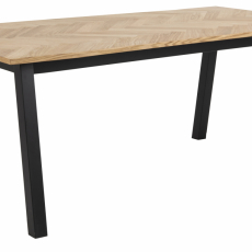 Jedálenský stôl Brighton, 180 cm, dub / čierna - 1