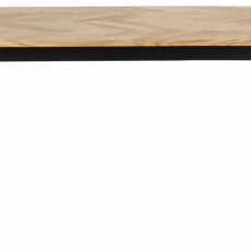 Jedálenský stôl Brighton, 180 cm, dub / čierna - 4