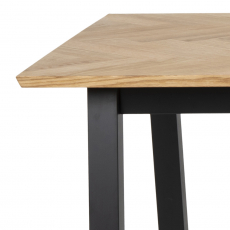 Jedálenský stôl Brighton, 180 cm, dub / čierna - 9