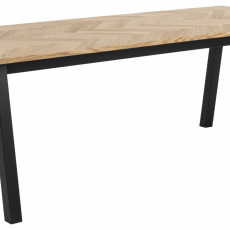 Jedálenský stôl Brighton, 220 cm, dub / čierna - 1