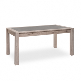 Jedálenský stôl Bruk, 160 cm, Sorrento dub/betón