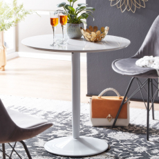 Jedálenský stôl Caffe, 75 cm, biela - 2