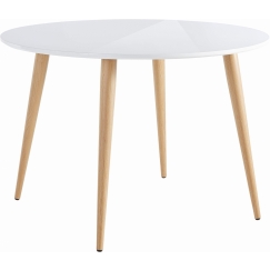 Jedálenský stôl Canto, 110 cm, biela