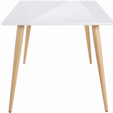 Jedálenský stôl Canto, 160 cm, biela - 4