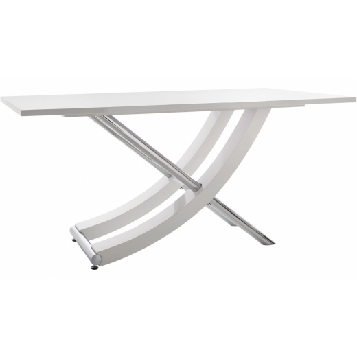 Jedálenský stôl Carle, 160 cm, biela - 1